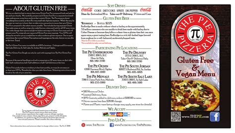 The Pie Pizzeria - Ogden menu in Ogden, Utah, USA