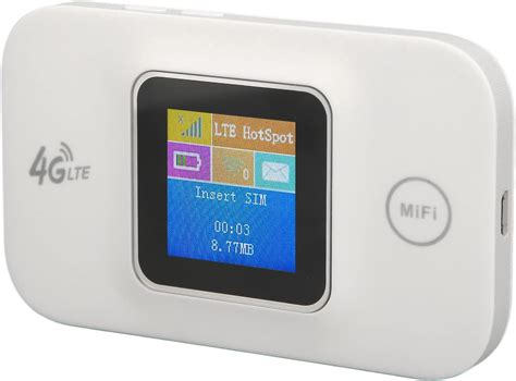 Portable WiFi Hotspot Mobile WiFi Hotspot 1 44 Inch White LTE Color