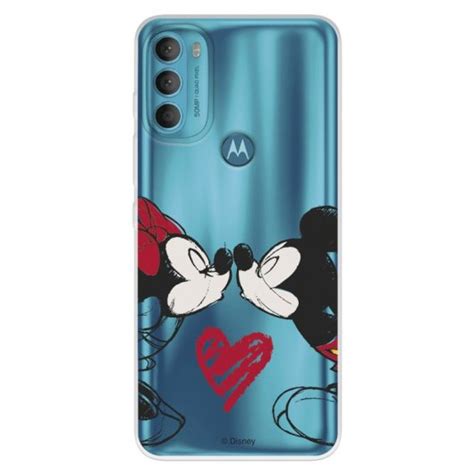 Funda Para Motorola Moto G71 5g Oficial De Disney Mickey Y Minnie Beso