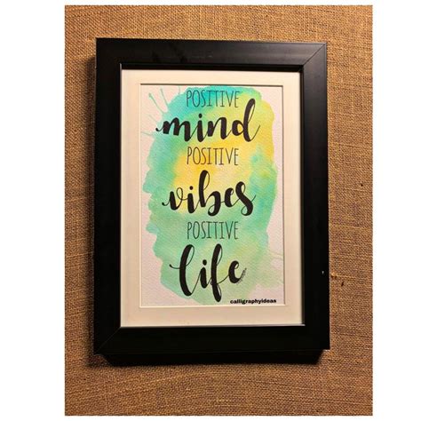 Handwritten Positive Wall Frame Mdf