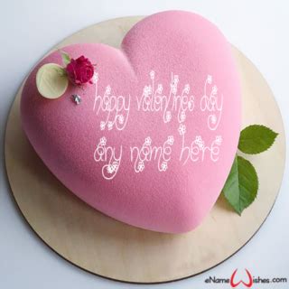 Romantic Valentines Day Cake Image With Name Name Birthday Cakes