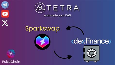 Tetra Strategies Sparkswap And Dexfinance Vaults Youtube