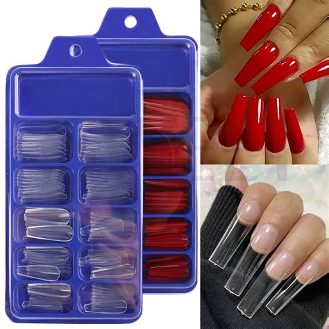 Kit faux ongles Faux ongles à pression 100 pièces Extension acrylique