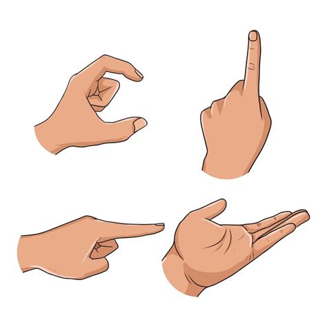 Premium Vector Vector Illustration Of Different Hand Gestures