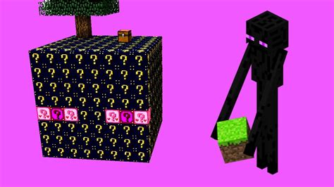 ENDERMAN LUCKY SKYBLOCK CHALLENGE YouTube