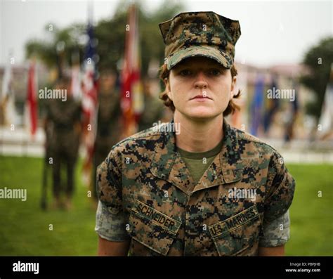 Us Marine Lance Cpl Grace Schneider A Motor Transportation Operator