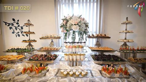 Wedding Reception Appetizer Buffet Setup