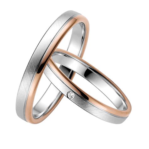 Love By Goettgen Trauringe Paar Weiss Ros Gold U Palladium