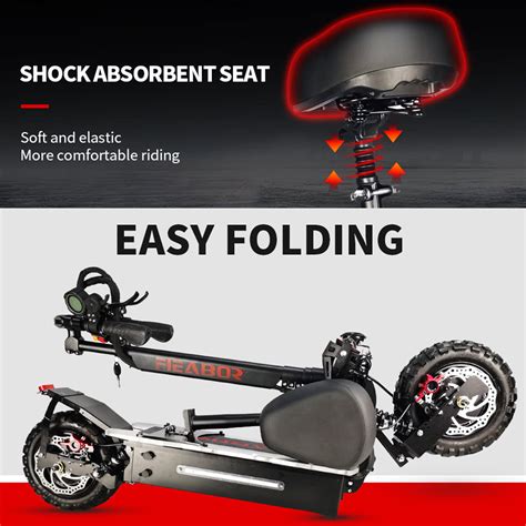 Folding Electric Scooter Dual Motor V W Off Road Tire E