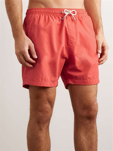 Mr P Straight Leg Mid Length Swim Shorts For Men Mr Porter