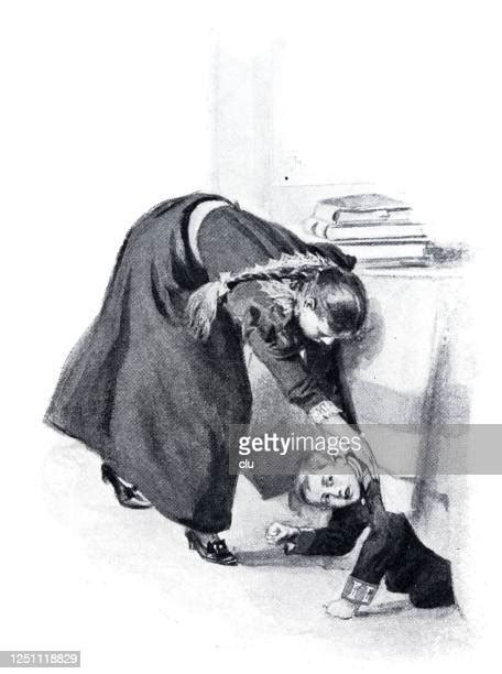 Woman Hiding Under Table High Res Illustrations Getty Images