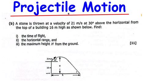 Projectile Motion Practice Problems Youtube