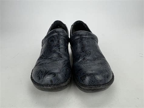 Boc Born Concept Peggy Black Paisley Clog Slip On Nur Gem