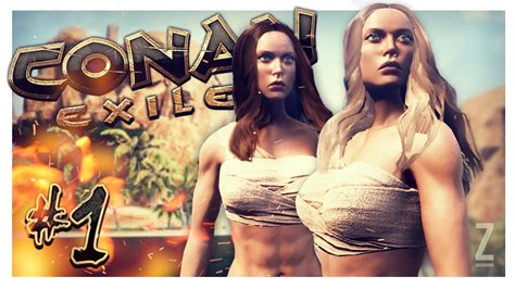 BARBARIAN BABES Conan Exiles Multiplayer Gameplay Part 1 YouTube