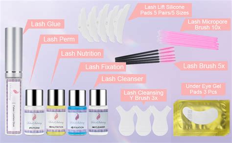 Lash Lift Kit 2 Pack Professional Semi Permanent Eyelash And Eyebrow Perm Kit