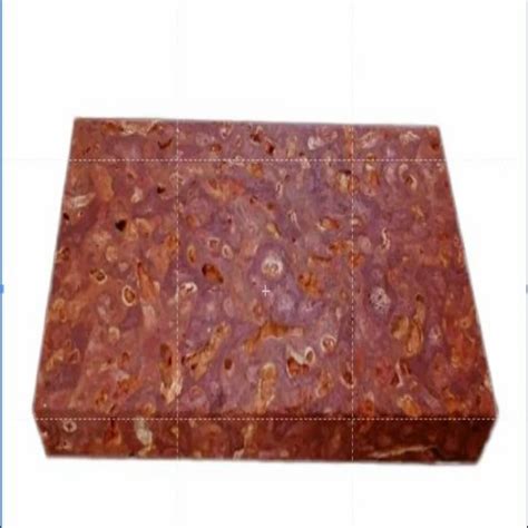 Red Chira Laterite Stone Cladding Tile Matt Finished Thickness