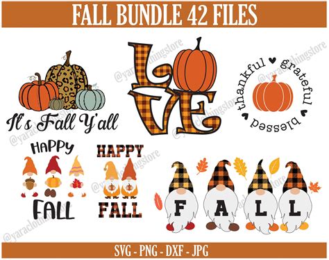 Fall Svg Happy Fall Svg Fall Svg Bundle Autumn Svg Bundle Etsy