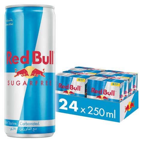 Red Bull Energy Drink Sugar Free 250ml 24 Pack Room Service Q8