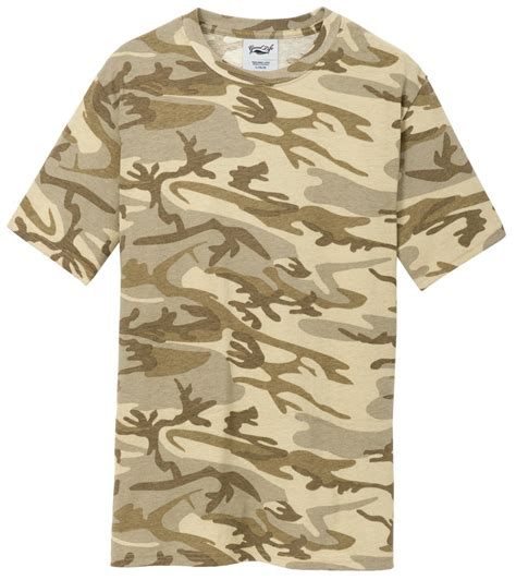 Mens Cotton Camo Tee Shirt Camouflage T Shirts