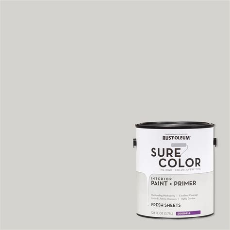 Rust Oleum Sure Color Fresh Sheets Interior Paint Primer Eggshell Finish 2 Pack