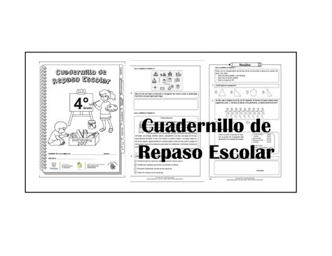 Cuadernillo De Repaso Del Cuarto Grado Del Ciclo Escolar 2016 2017