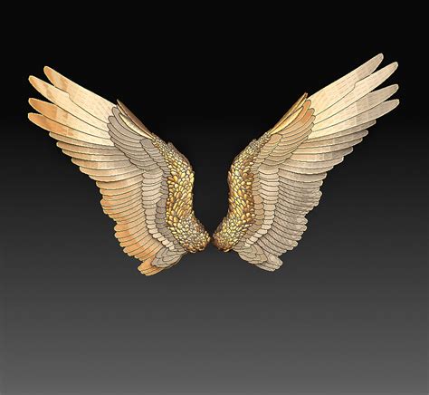 Free Stl File Angel Wings 👼・3d Printer Model To Download・cults