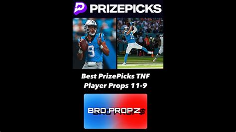 Best PrizePicks TNF Player Props 11 9 23 YouTube