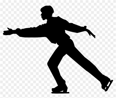 Ice Skater Male Figure Skater Silhouette Free Transparent Png