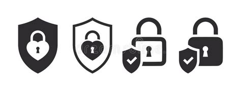 Shields And Locks Lock Icons Security Shield Icons Privacy Symbol