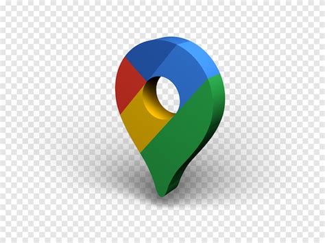 Renderização 3D do logotipo do Google Maps PSD Premium