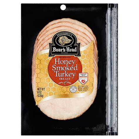 Boars Head Smoked Honey Turkey Breast 8 Oz Gourmet