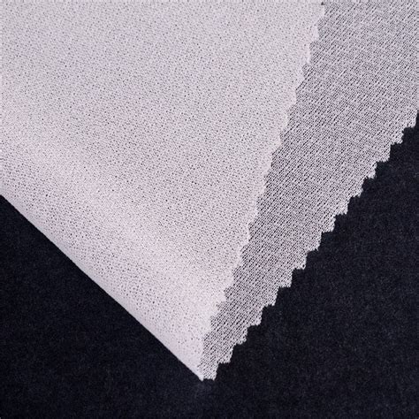 White Circular Tricot Knitted Fusible Garment Interlining For Apparel