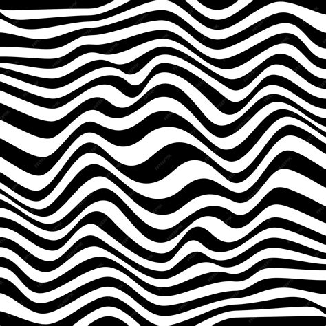 Premium Vector | Abstract background in black and white with wavy lines ...