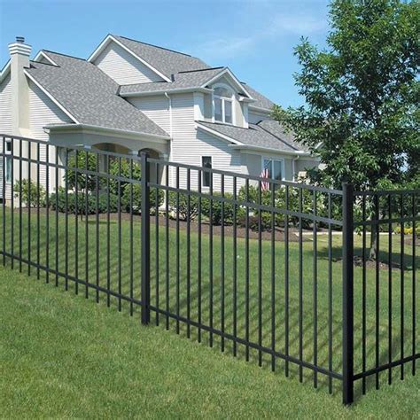 Flat Top Aluminum Fence 3 Rail Aluminum Fencing Panels China Aluminum