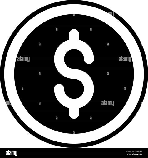 Dollar Icon Black Vector Illustration Stock Vector Image Art Alamy