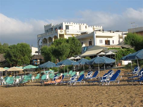 Galini Beach Hotel Seaside Photo From Kato Stalos In Chania Greece