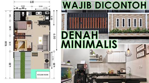 Gambar Denah Rumah Type 30 60 Modern Minimalis