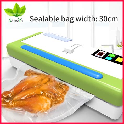 Shineye Household Vacuum Sealer Automatic Vacuum Sealing Packaging Machine Film Sealer Vacuum