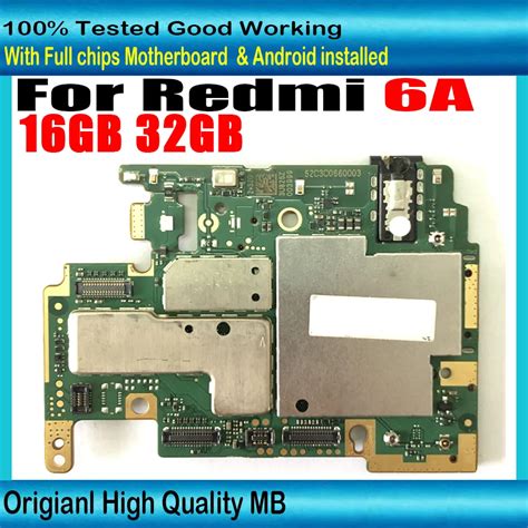 Mobile Electronic Panel Mainboard Motherboard Unlocked With Chips Circuits For Xiaomi Redmi