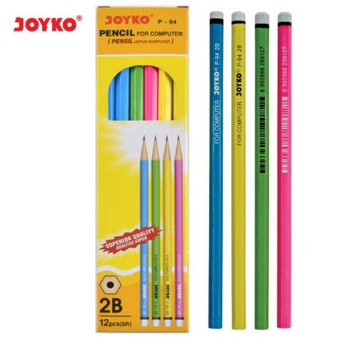 Jual Pensil Joyko 2b Motif Warna Shopee Indonesia