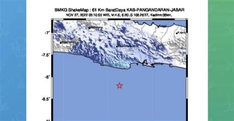 Gempa M4 6 Goyang Pangandaran Puji Syukur Tak Berpotensi Tsunami