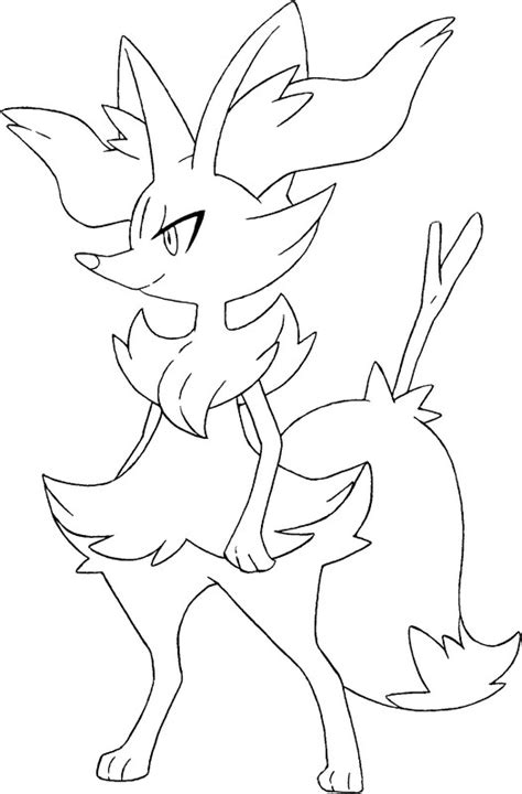 Pokemon Coloring Pages Fennekin