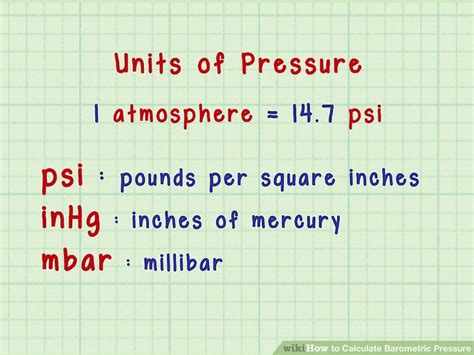 How to Calculate Barometric Pressure: 6 Steps (with Pictures)