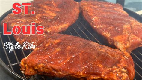 How To Make Smoked St Louis Spare Ribs Youtube