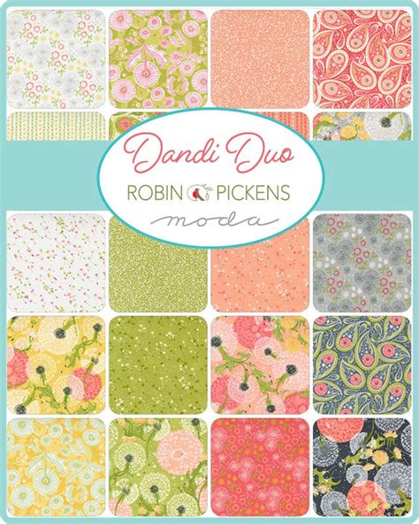 Moda Dandi Duo Quilt Fabric By The Yard By Robin Pickens Etsy