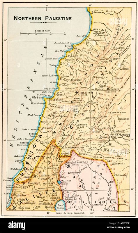 Map Of Middle East In Bible Times