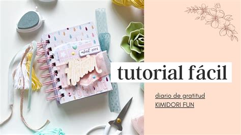 Tutorial Minialbum muy mini fácil de Scrapbooking Diario de gratitud