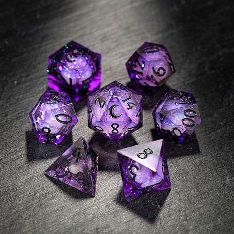 Purple Dice Set - Etsy