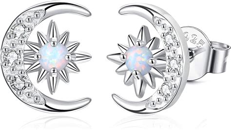 Sun And Moon Earrings Sterling Silver Shop