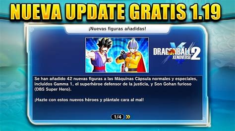 Nueva Actualizacion Gratis Dragon Ball Xenoverse Youtube